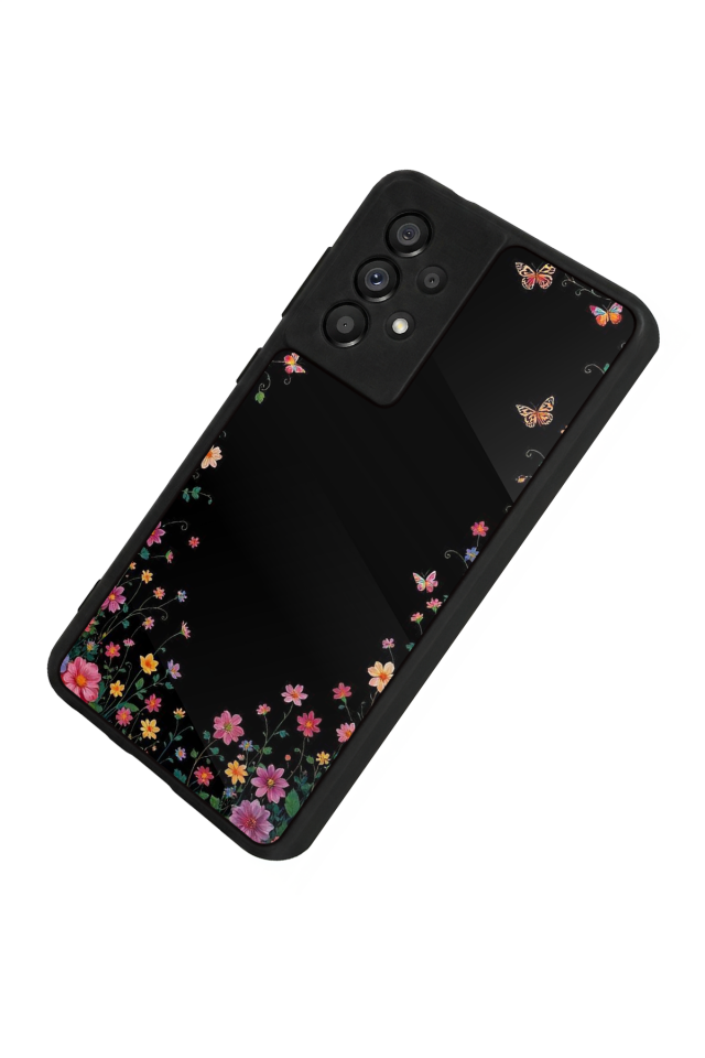 Samsung Galaxy A73 Uyumlu Floral Tasarımlı Glossy Premium Kılıf