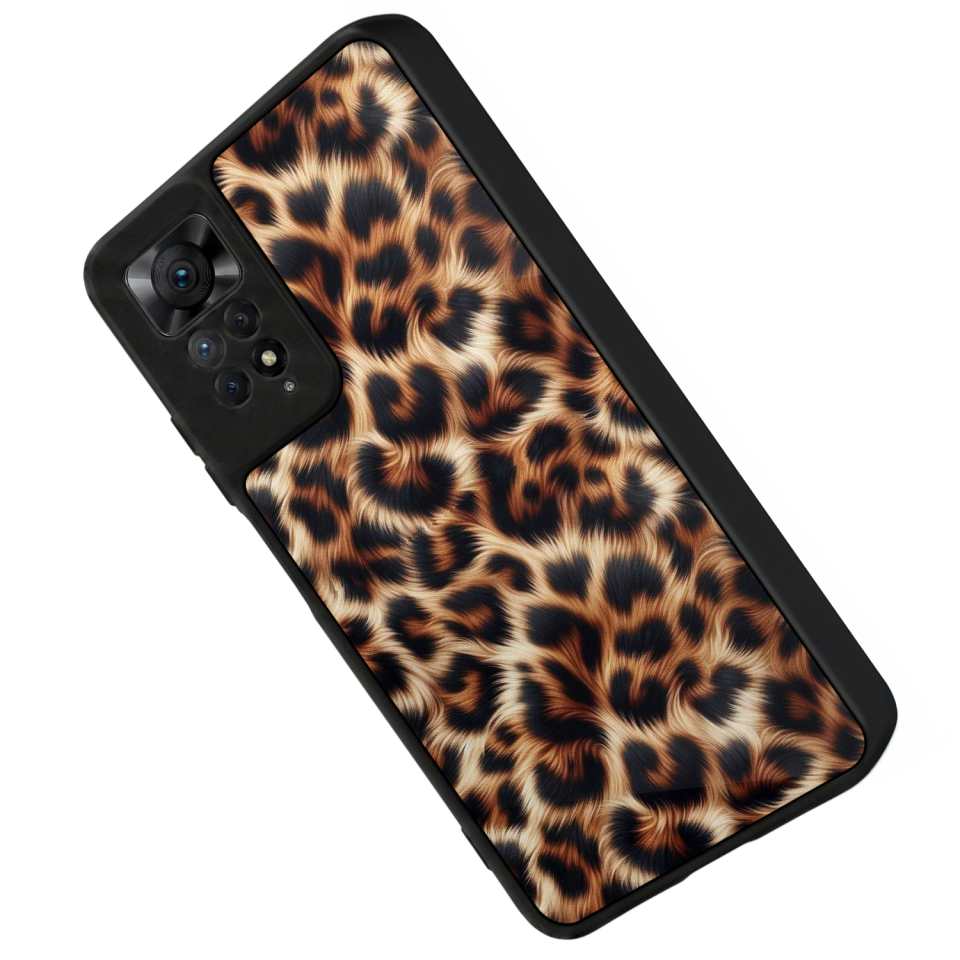 Xiaomi Redmi Note 12 Pro Uyumlu Leopar Tasarımlı Glossy Premium Kılıf