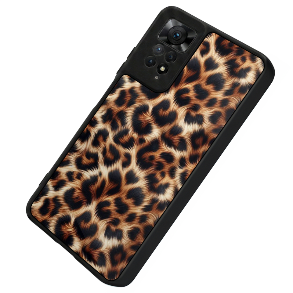Xiaomi Redmi Note 12 Pro Uyumlu Leopar Tasarımlı Glossy Premium Kılıf