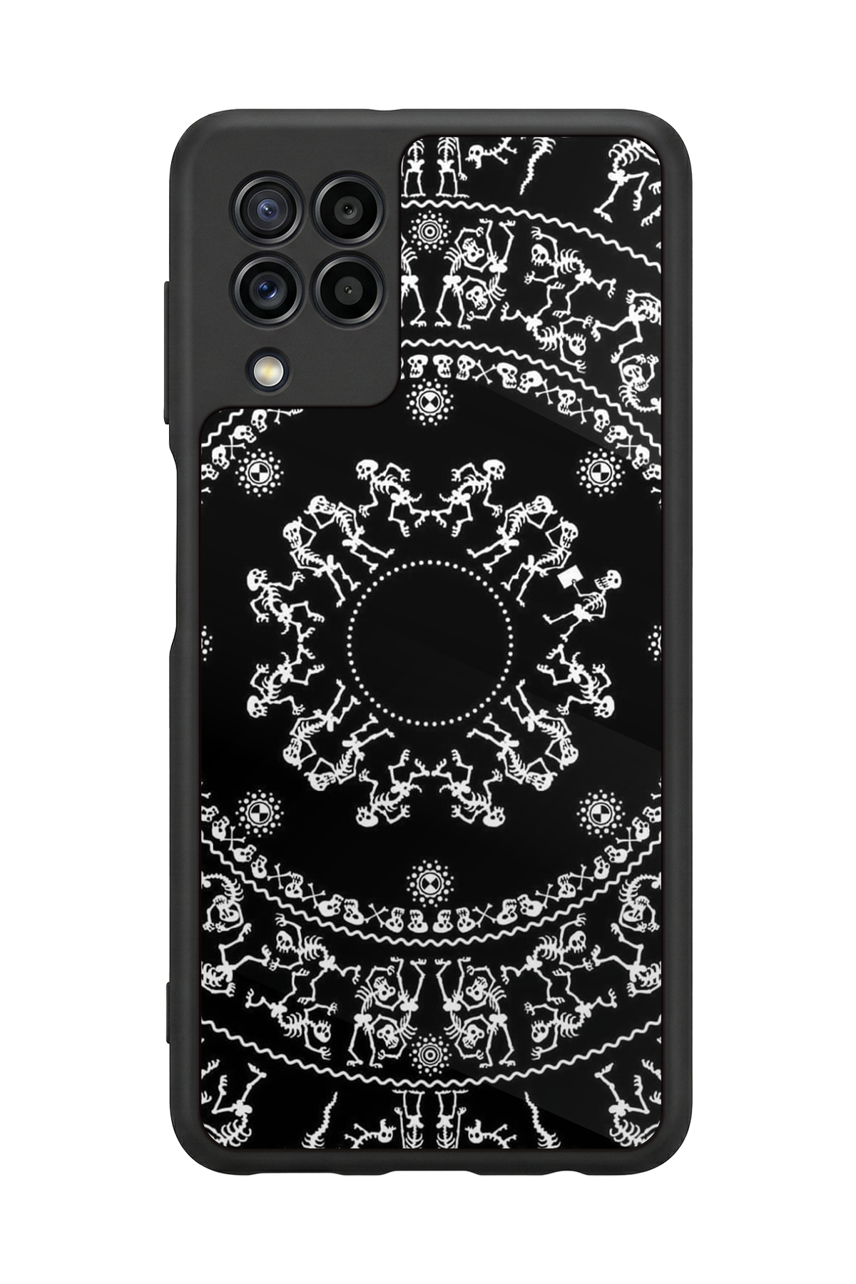 Samsung Galaxy M32 Uyumlu Mandala Tasarımlı Glossy Premium Kılıf