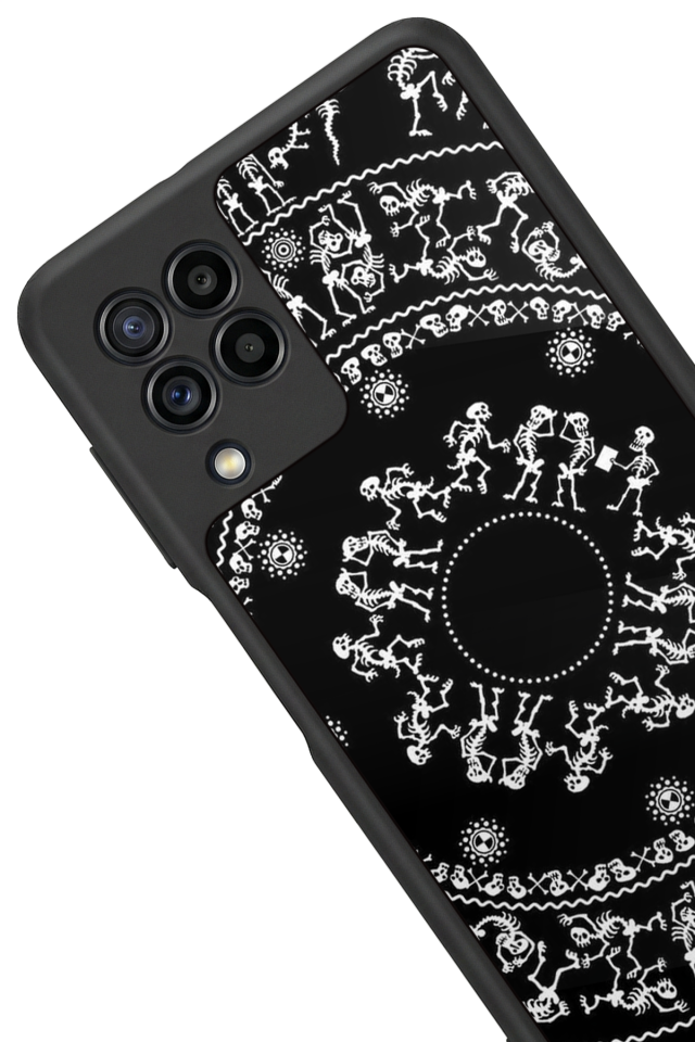 Samsung Galaxy M32 Uyumlu Mandala Tasarımlı Glossy Premium Kılıf