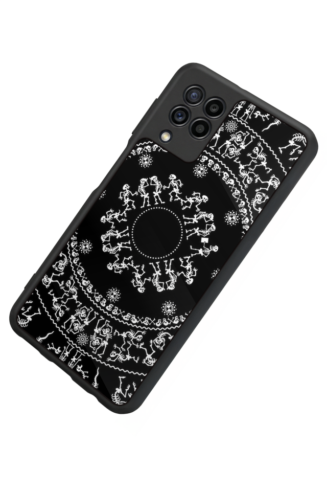 Samsung Galaxy M32 Uyumlu Mandala Tasarımlı Glossy Premium Kılıf