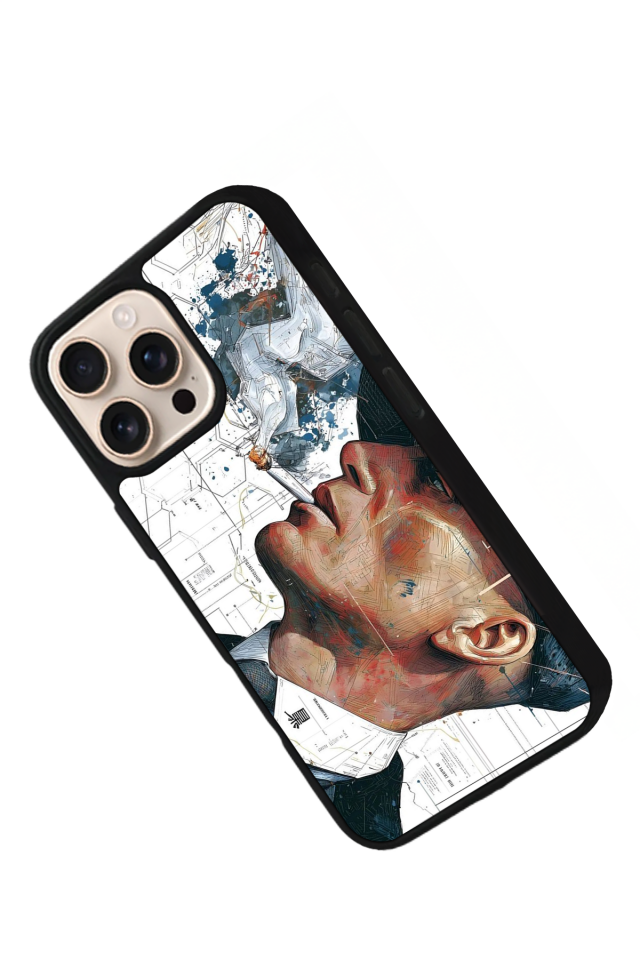 iPhone 16 Pro Uyumlu Peaky Blinders Tasarımlı Glossy Premium Kılıf