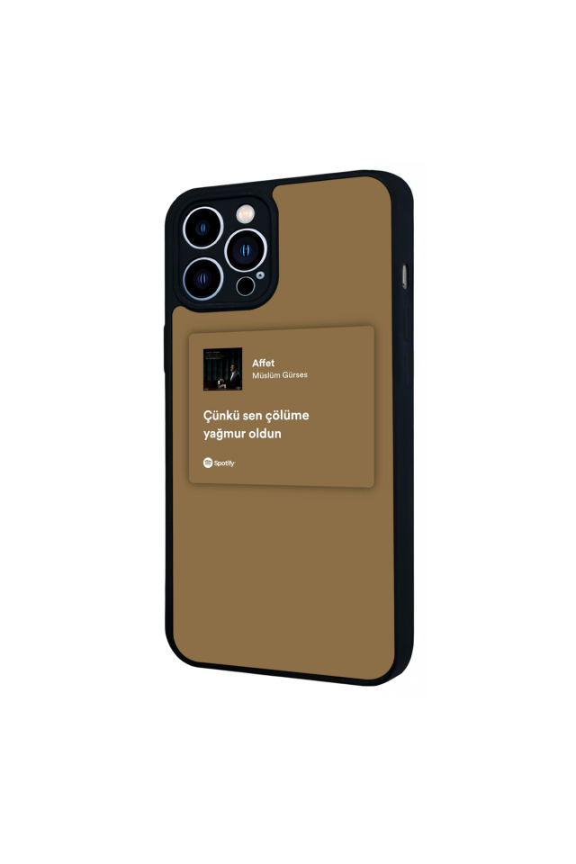 iPhone 12 Pro Max Uyumlu Sarki Sozleri Tasarımlı Glossy Premium Kılıf