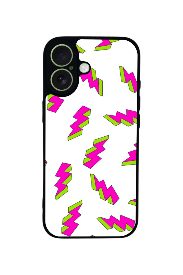 iPhone 17 Uyumlu Simsek Tasarımlı Glossy Premium Kılıf