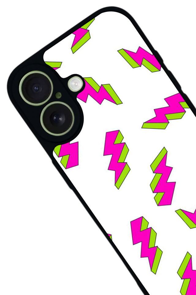 iPhone 17 Uyumlu Simsek Tasarımlı Glossy Premium Kılıf