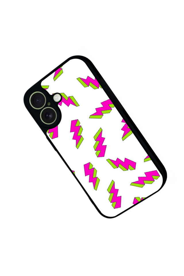 iPhone 17 Uyumlu Simsek Tasarımlı Glossy Premium Kılıf