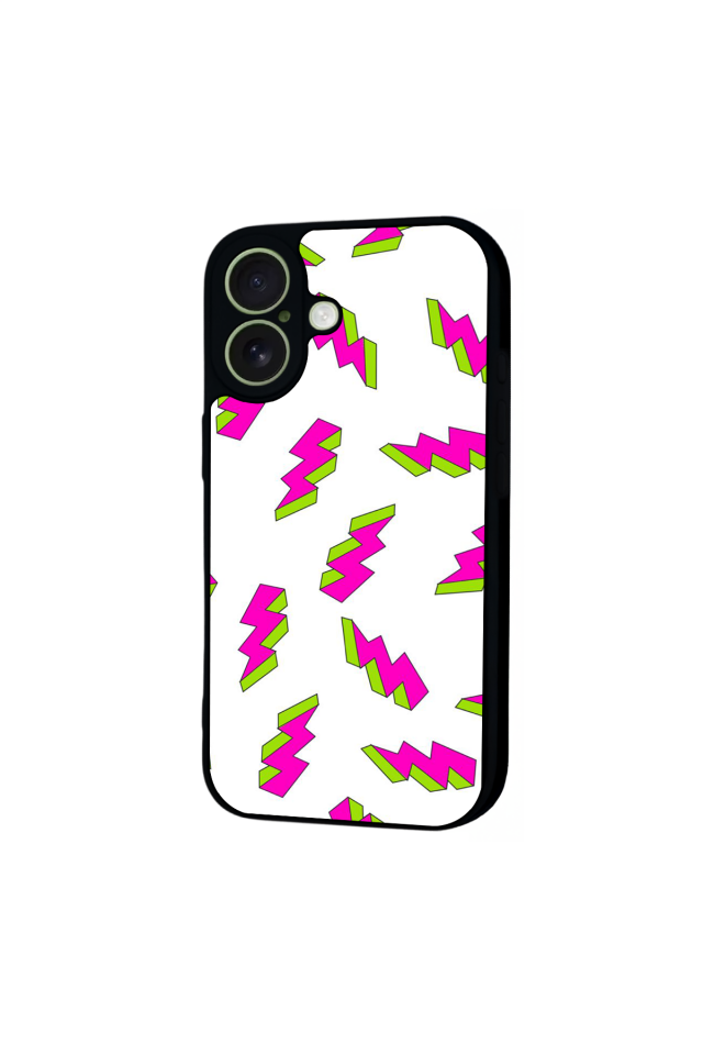 iPhone 17 Uyumlu Simsek Tasarımlı Glossy Premium Kılıf