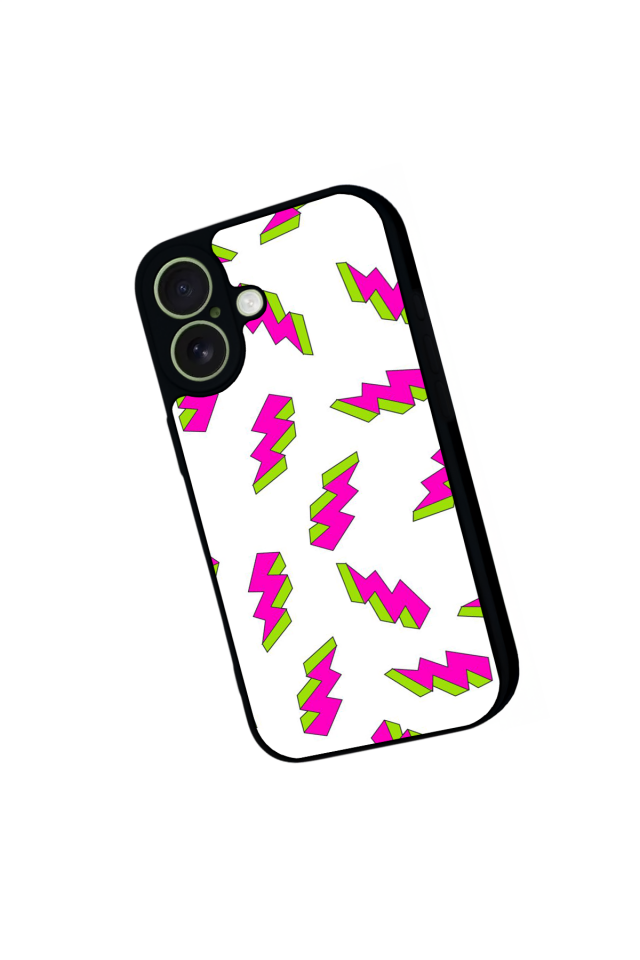 iPhone 17 Uyumlu Simsek Tasarımlı Glossy Premium Kılıf