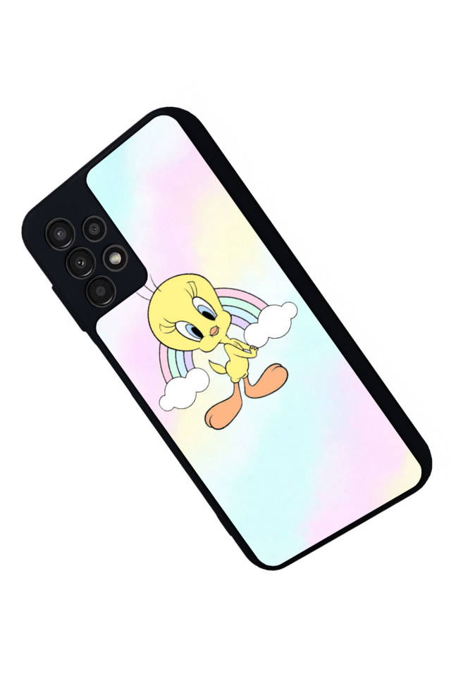 Samsung Galaxy A13 Uyumlu Tweety Tasarımlı Glossy Premium Kılıf