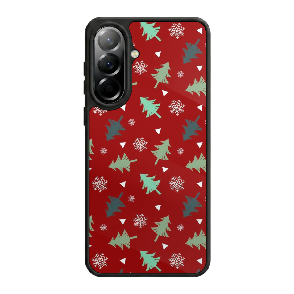 Samsung Galaxy A37 Uyumlu Yilbasi Christmas Tasarımlı Glossy Premium Kılıf