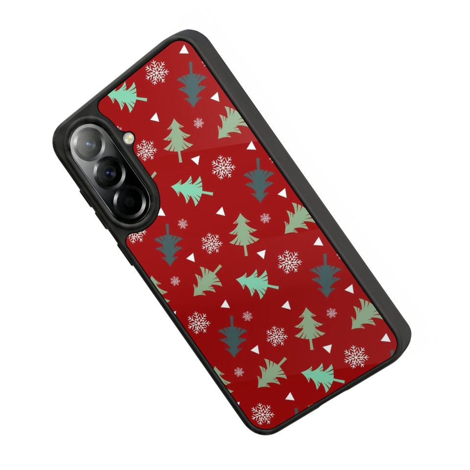 Samsung Galaxy A37 Uyumlu Yilbasi Christmas Tasarımlı Glossy Premium Kılıf