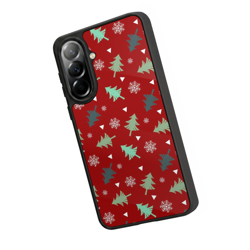Samsung Galaxy A37 Uyumlu Yilbasi Christmas Tasarımlı Glossy Premium Kılıf