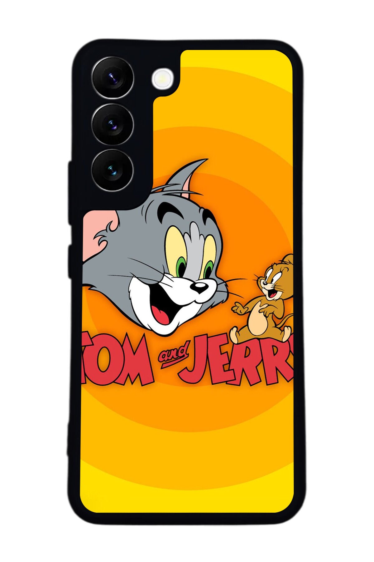 Samsung Galaxy S22 Uyumlu Tom And Jerry Tasarımlı Glossy Premium Kılıf