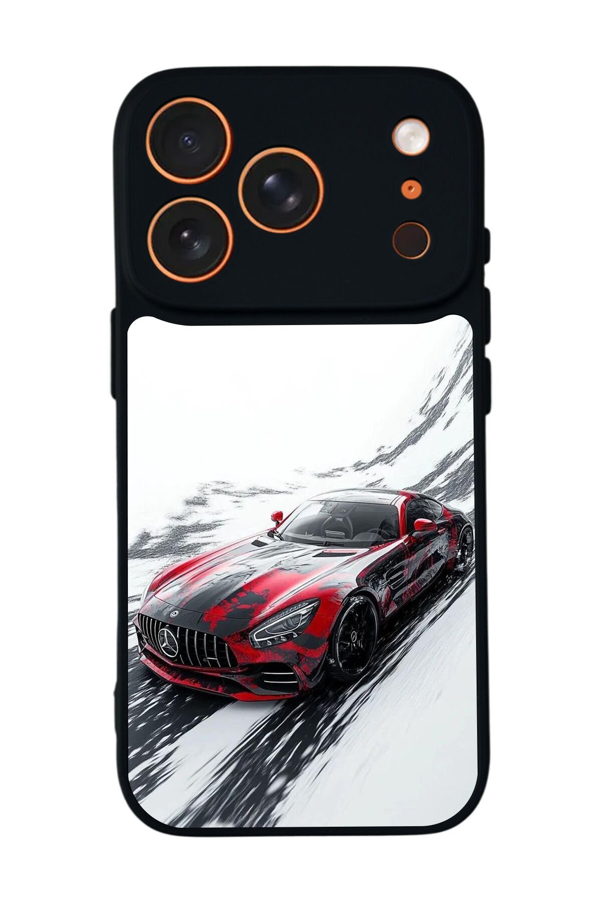 iPhone 17 Pro Uyumlu Mercedes Tasarımlı Glossy Premium Kılıf