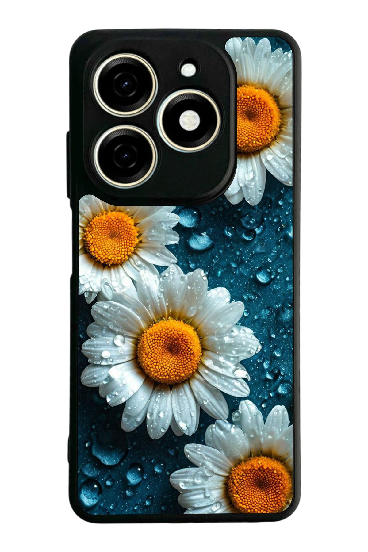 Infınıx Smart 8 Pro Uyumlu Cicek Tasarımlı Glossy Premium Kılıf