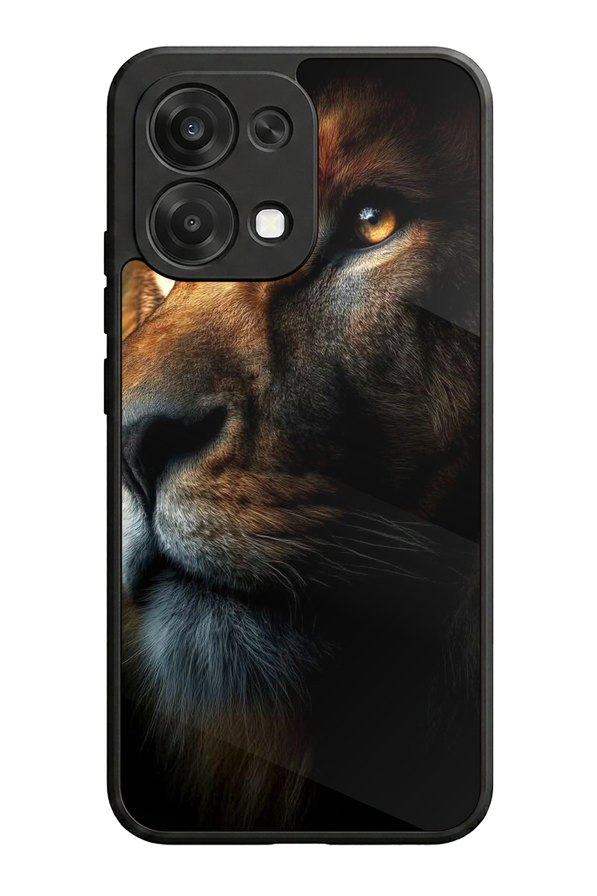 Oppo A6 Pro Uyumlu Aslan Tasarımlı Glossy Premium Kılıf