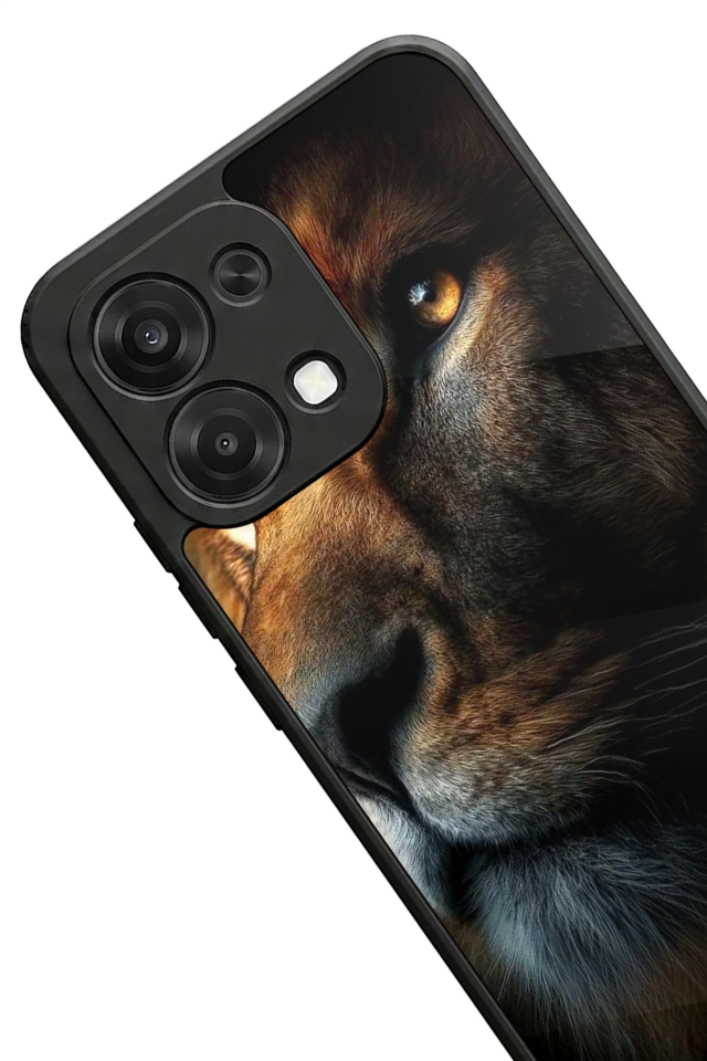 Oppo A6 Pro Uyumlu Aslan Tasarımlı Glossy Premium Kılıf