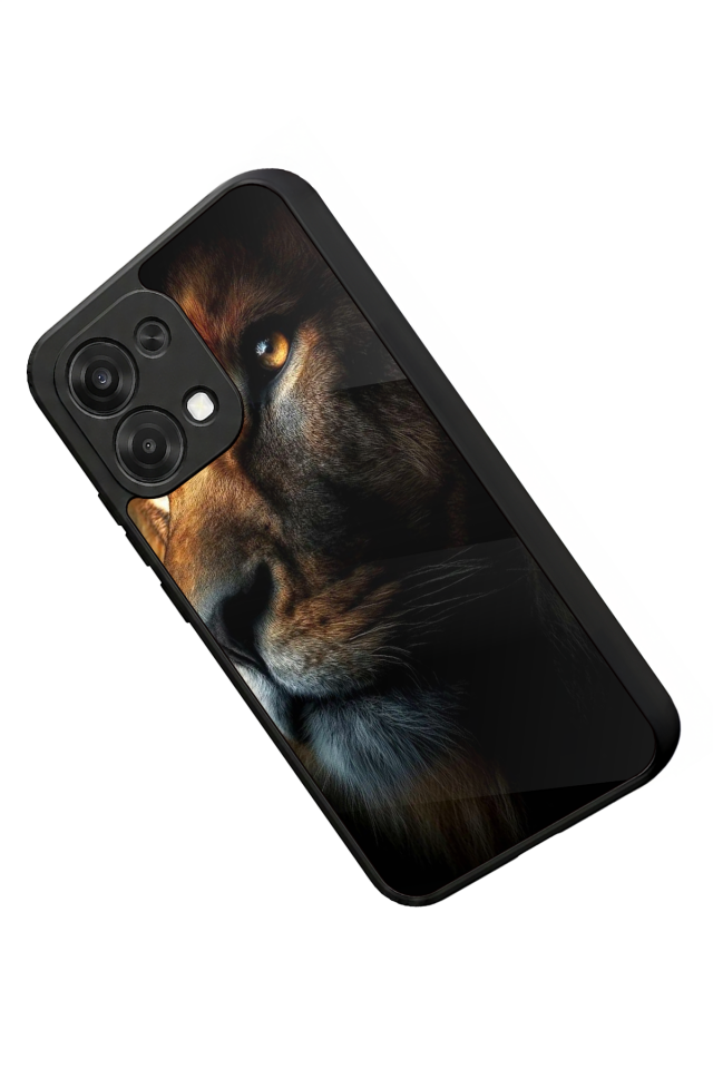 Oppo A6 Pro Uyumlu Aslan Tasarımlı Glossy Premium Kılıf