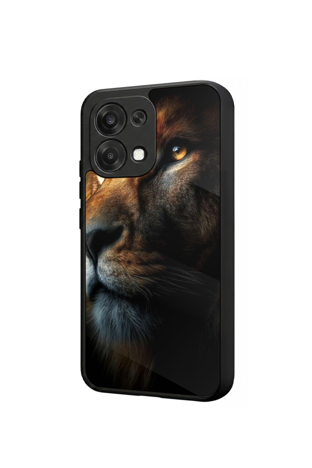 Oppo A6 Pro Uyumlu Aslan Tasarımlı Glossy Premium Kılıf
