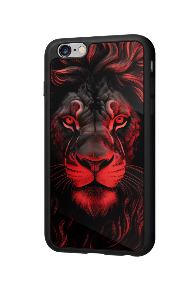 iPhone 6 Plus Uyumlu Aslan Tasarımlı Glossy Premium Kılıf