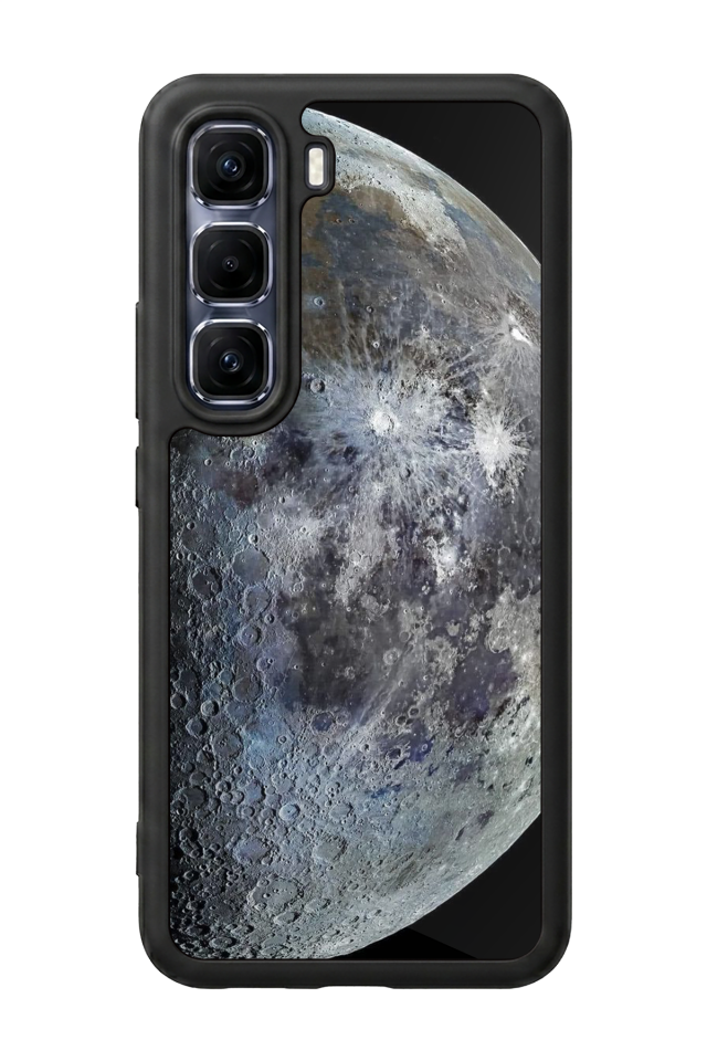 Infinix Hot 60 Pro Plus Uyumlu Ay Tasarımlı Glossy Premium Kılıf