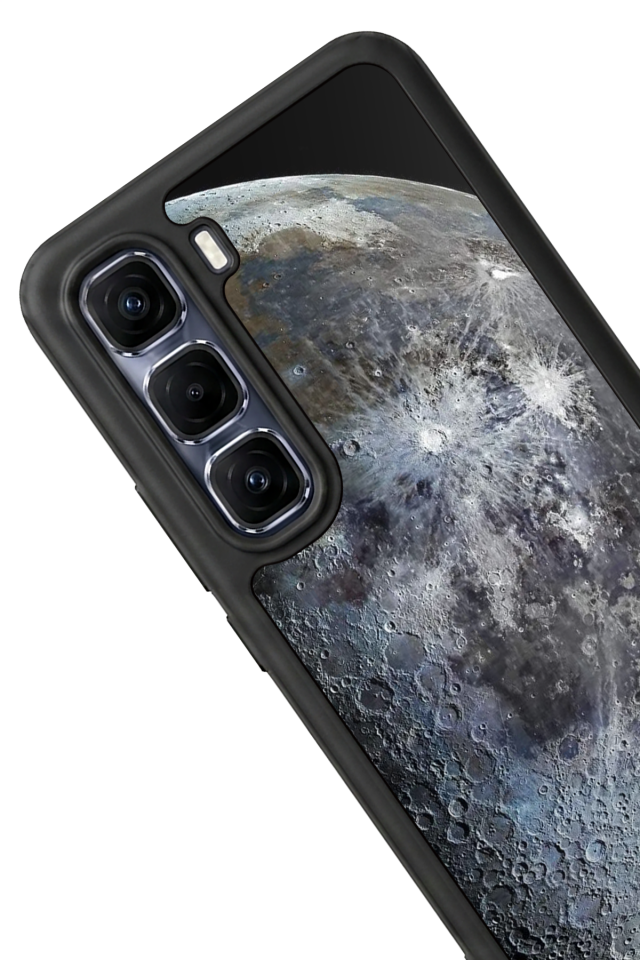 Infinix Hot 60 Pro Plus Uyumlu Ay Tasarımlı Glossy Premium Kılıf