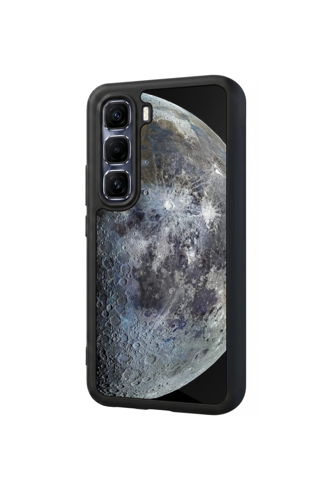 Infinix Hot 60 Pro Plus Uyumlu Ay Tasarımlı Glossy Premium Kılıf