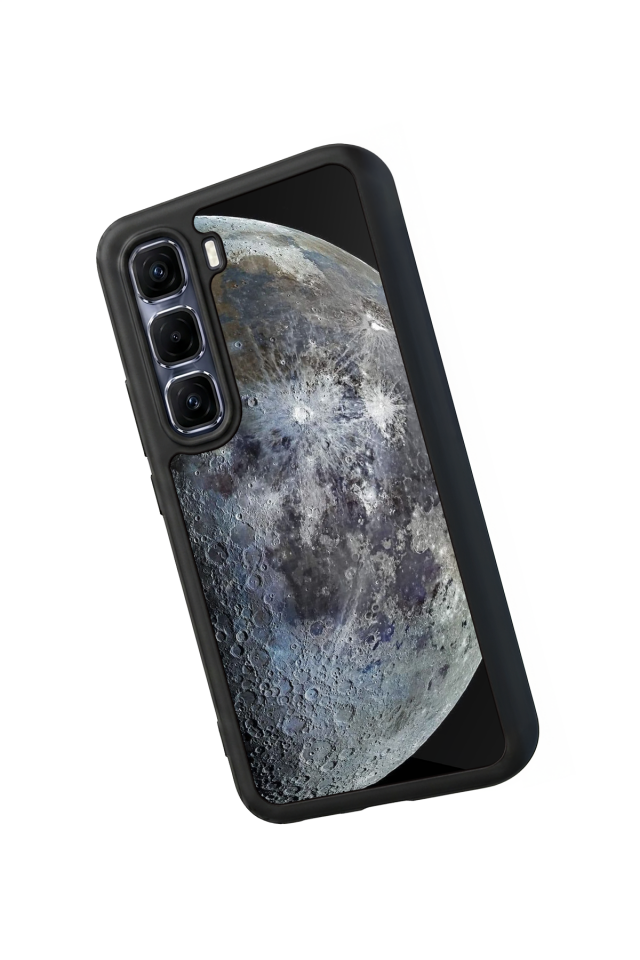 Infinix Hot 60 Pro Plus Uyumlu Ay Tasarımlı Glossy Premium Kılıf