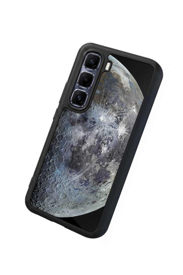 Infinix Hot 60 Pro Plus Uyumlu Ay Tasarımlı Glossy Premium Kılıf