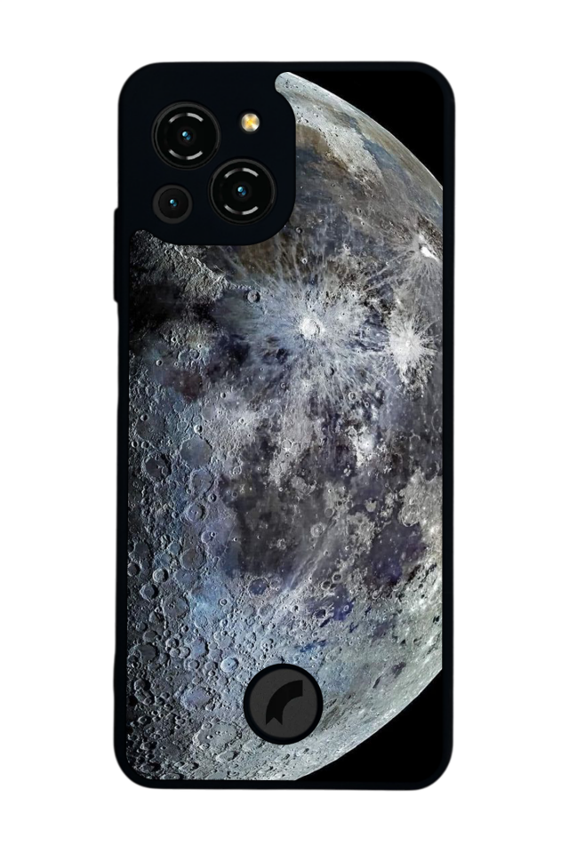 Reeder S23 Pro Max Uyumlu Ay Tasarımlı Glossy Premium Kılıf