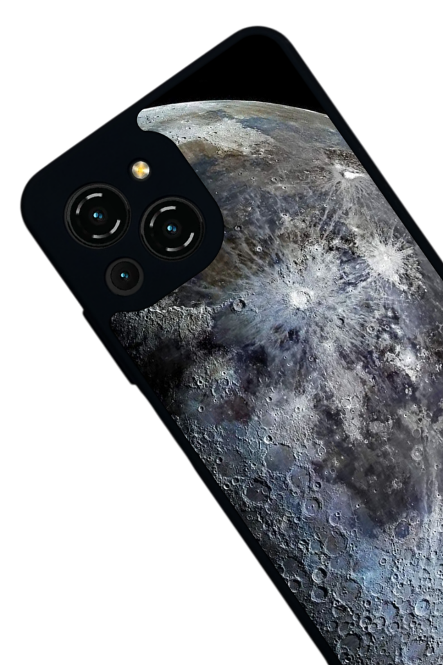 Reeder S23 Pro Max Uyumlu Ay Tasarımlı Glossy Premium Kılıf