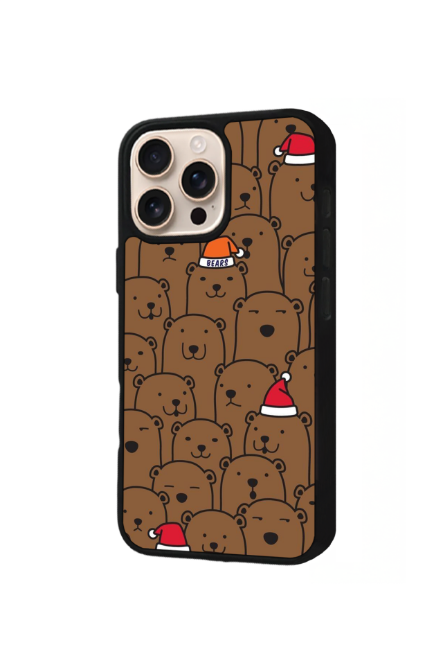 iPhone 15 Pro Max Uyumlu Ayı Tasarımlı Glossy Premium Kılıf