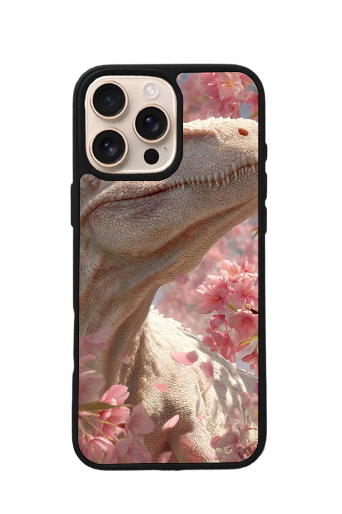 iPhone 16 Pro Uyumlu Dinazor Tasarımlı Glossy Premium Kılıf