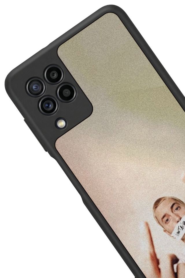 Samsung Galaxy M22 Uyumlu Eminem Tasarımlı Glossy Premium Kılıf