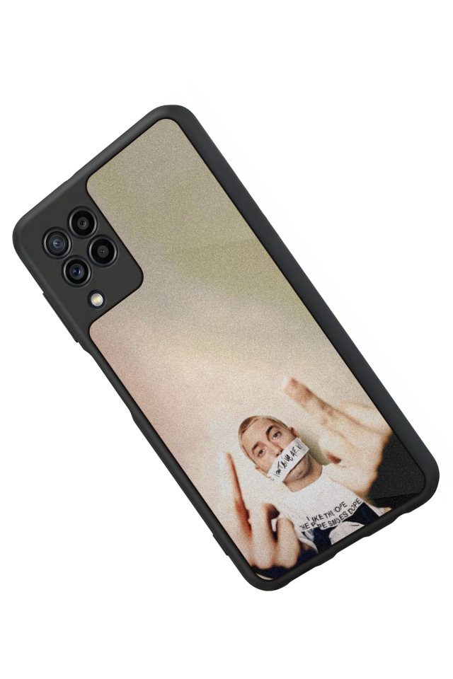 Samsung Galaxy M22 Uyumlu Eminem Tasarımlı Glossy Premium Kılıf