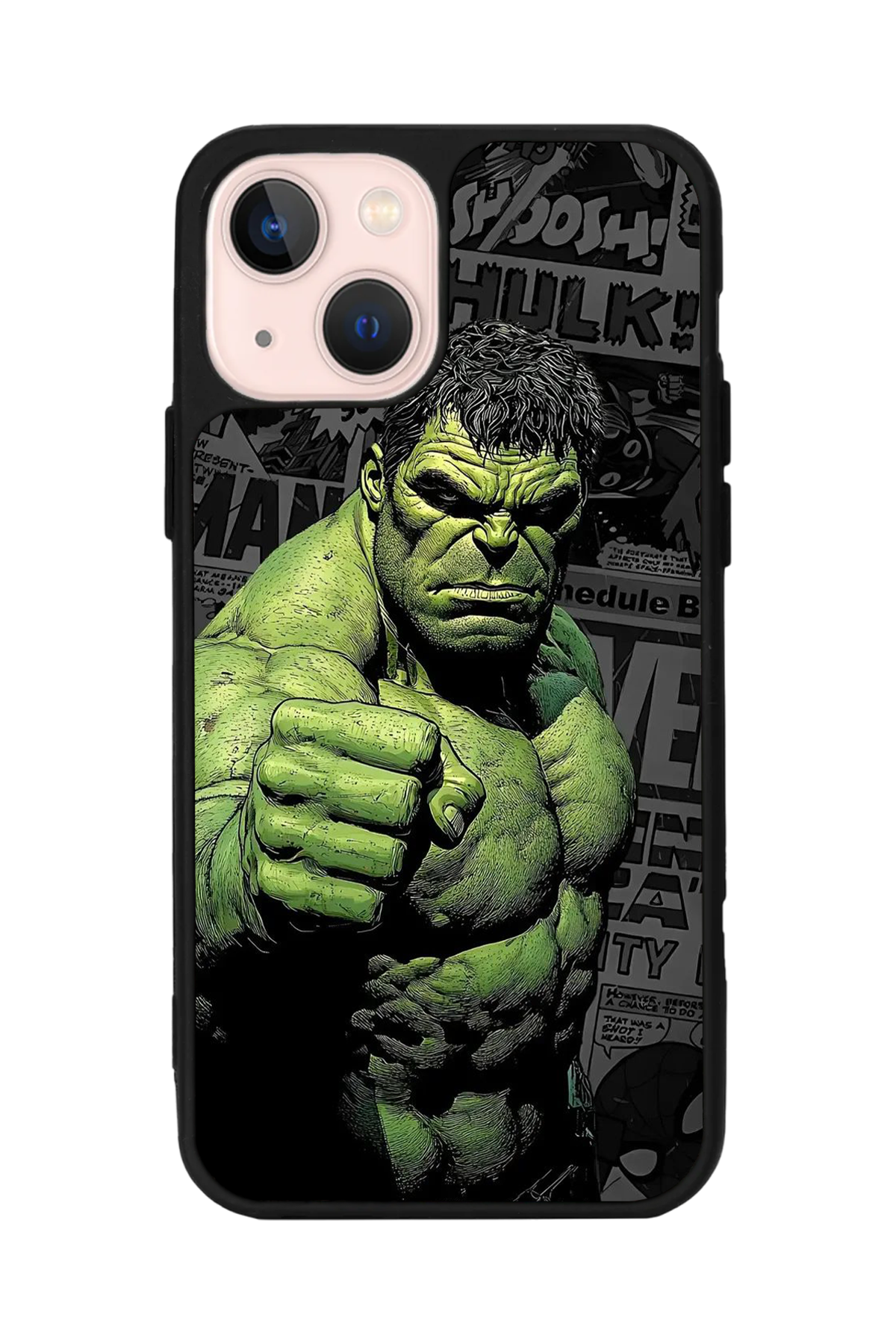 iPhone 13 Mini Uyumlu Hulk Tasarımlı Glossy Premium Kılıf