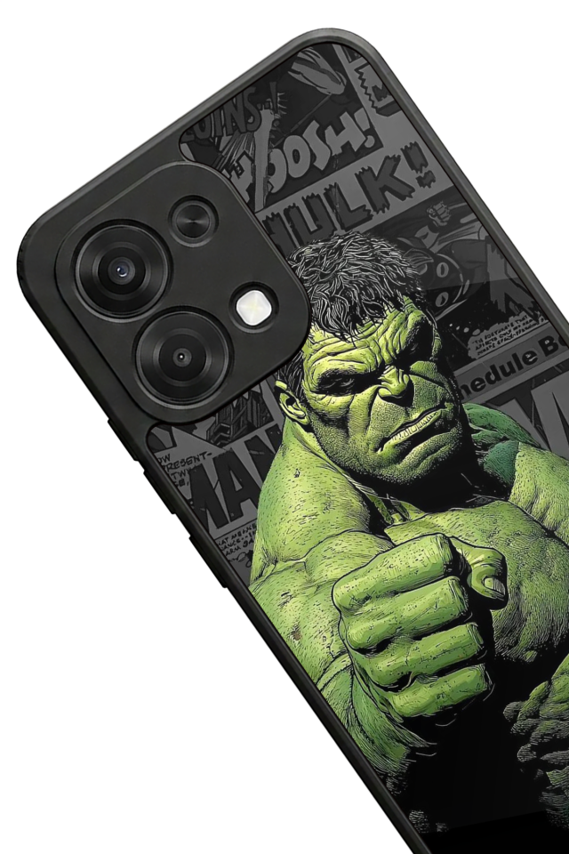 Oppo A6 Pro Uyumlu Hulk Tasarımlı Glossy Premium Kılıf
