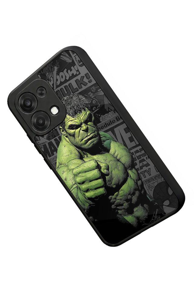 Oppo A6 Pro Uyumlu Hulk Tasarımlı Glossy Premium Kılıf