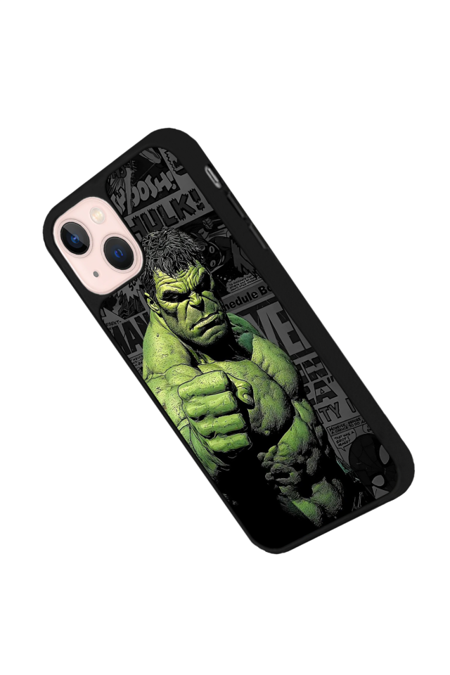 iPhone 13 Mini Uyumlu Hulk Tasarımlı Glossy Premium Kılıf