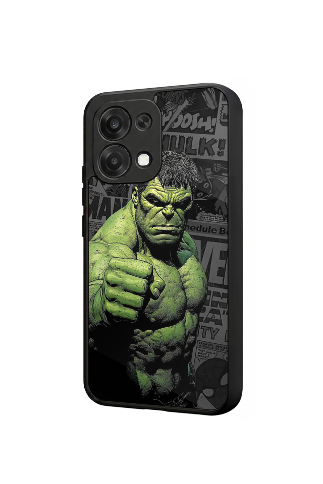 Oppo A6 Pro Uyumlu Hulk Tasarımlı Glossy Premium Kılıf