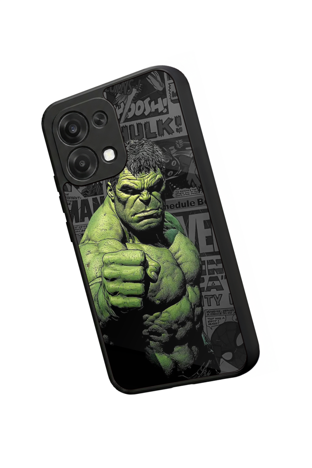 Oppo A6 Pro Uyumlu Hulk Tasarımlı Glossy Premium Kılıf