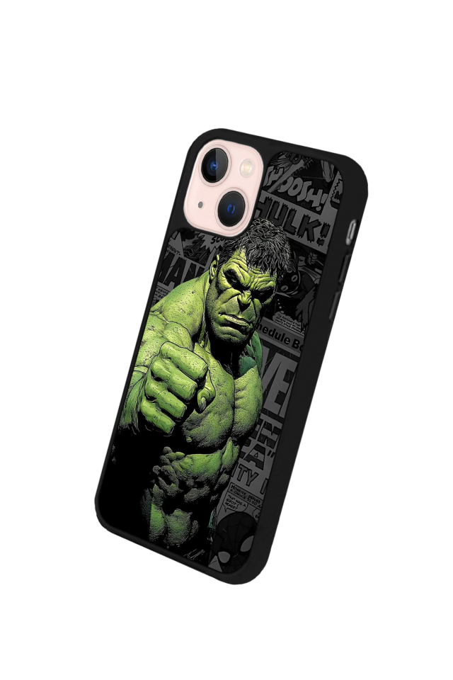 iPhone 13 Mini Uyumlu Hulk Tasarımlı Glossy Premium Kılıf