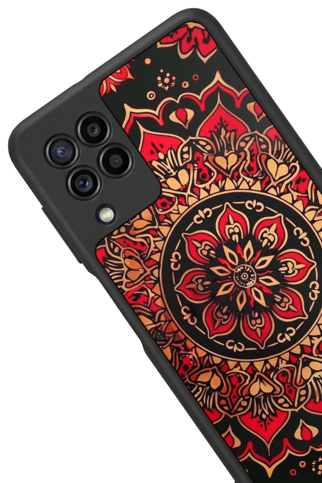 Samsung Galaxy M32 Uyumlu Mandala Tasarımlı Glossy Premium Kılıf