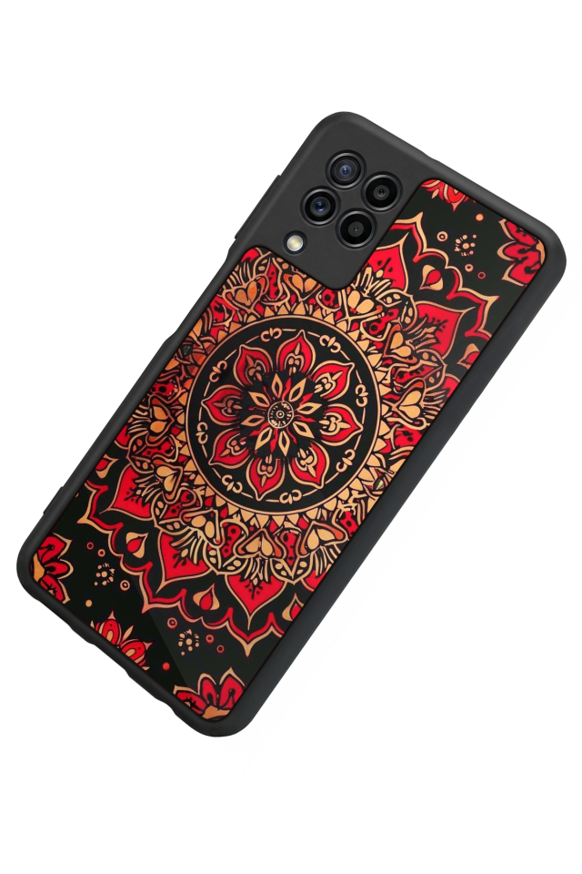 Samsung Galaxy M32 Uyumlu Mandala Tasarımlı Glossy Premium Kılıf