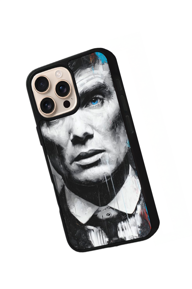 iPhone 16 Pro Uyumlu Peaky Blinders Tasarımlı Glossy Premium Kılıf