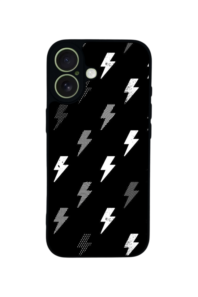 iPhone 17 Uyumlu Simsek Tasarımlı Glossy Premium Kılıf