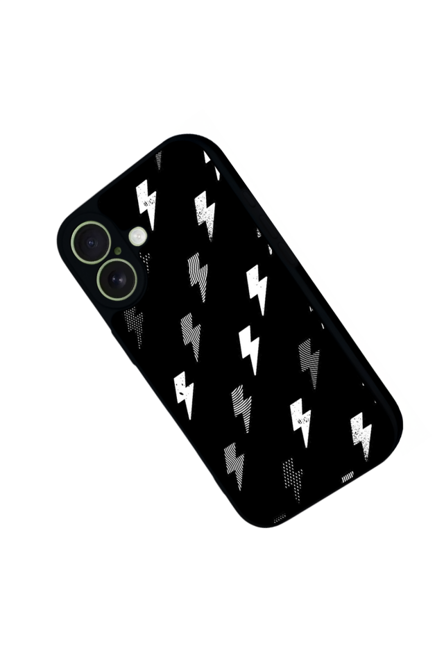 iPhone 17 Uyumlu Simsek Tasarımlı Glossy Premium Kılıf