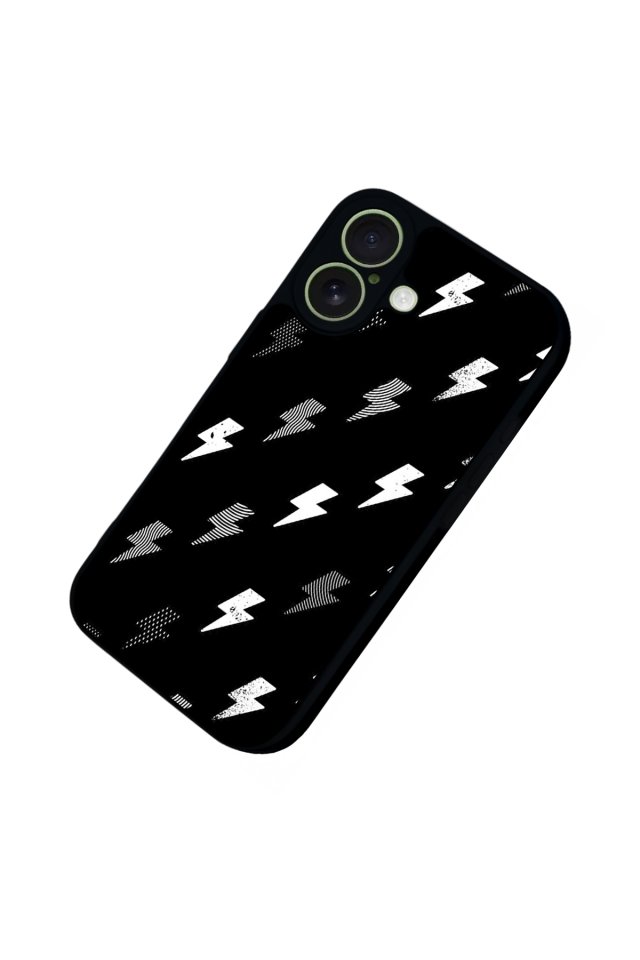 iPhone 17 Uyumlu Simsek Tasarımlı Glossy Premium Kılıf