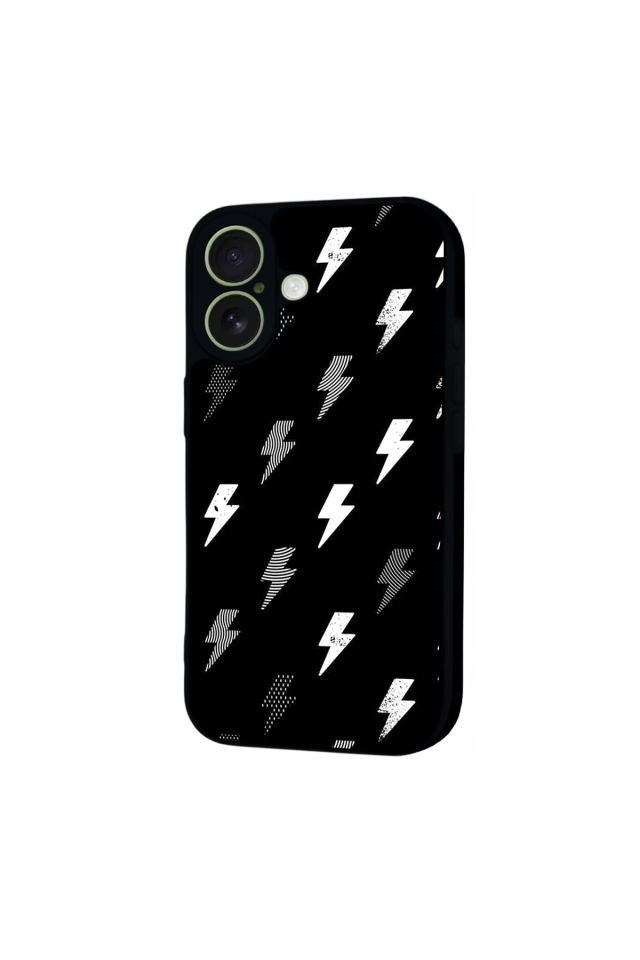 iPhone 17 Uyumlu Simsek Tasarımlı Glossy Premium Kılıf